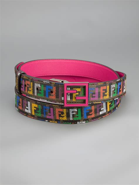 fendi belts colorful|colorful authentic colorful Fendi belt.